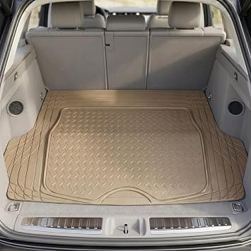 Car Boot Mat, Heavy Duty Waterproof Trunk Liner, Anti-Slip Rubber Cargo Mat, Trimmable Automotive Floor Mats Dustproof, Suv Trunk Mat, Car Interior Protector (Beige-Premium) على Amazon.ae - متتبع الأسعار