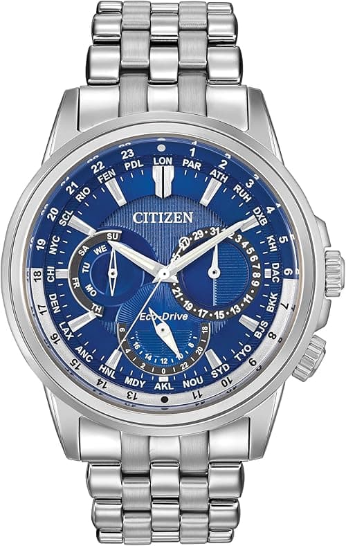 Citizen Men's Classic Calendrier Eco-Drive Watch, 12/24 Hour Time, 3-Hand Day and Date, Anti-Reflective Mineral Crystal, Luminous Hands on Amazon.ae - Price Tracker