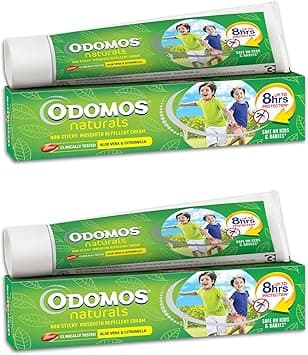 Odomos Naturals Non-Sticky Mosquito Repellent Cream - 100g (Pack of 2), Clinically Tested & Pediatrician Certified | 8 Hours Protection in Single Application | | Safe on Skin - Amazon.ae Price Tracker