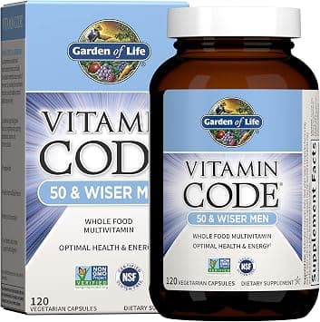 Garden of Life Vitamin Code, 50 And Wiser Men Multi 120 Caps - دليلك لأفضل العروض