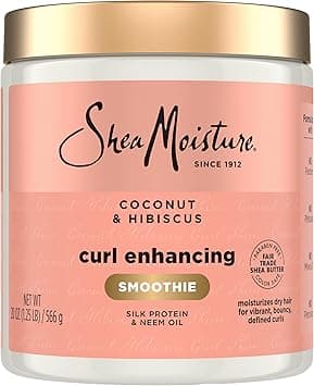 SheaMoisture Curl Enhancing Smoothie Hair Cream for Thick, Curly Hair Coconut and Hibiscus Sulfate Free and Paraben Free Curl Cream 20 oz on Amazon.ae - Price Tracker