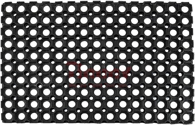 Timmy Heavy Duty Rubber Mat | Durable and Anti-Slip Design Outdoor - Indoor Use | Ideal for Entrances, Kitchens, Garages, and Workspaces | Drainage Holes for Water Flow (Black, Large) on Amazon.ae - Price Tracker