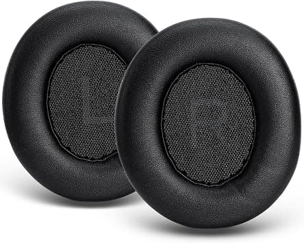 Q45 replacement ear pads compatible with Anker Soundcore Space Q45 headphones Akkiv replacement ear pads are made of soft burlap weaving with memory foam - black على Amazon.ae - متتبع الأسعار
