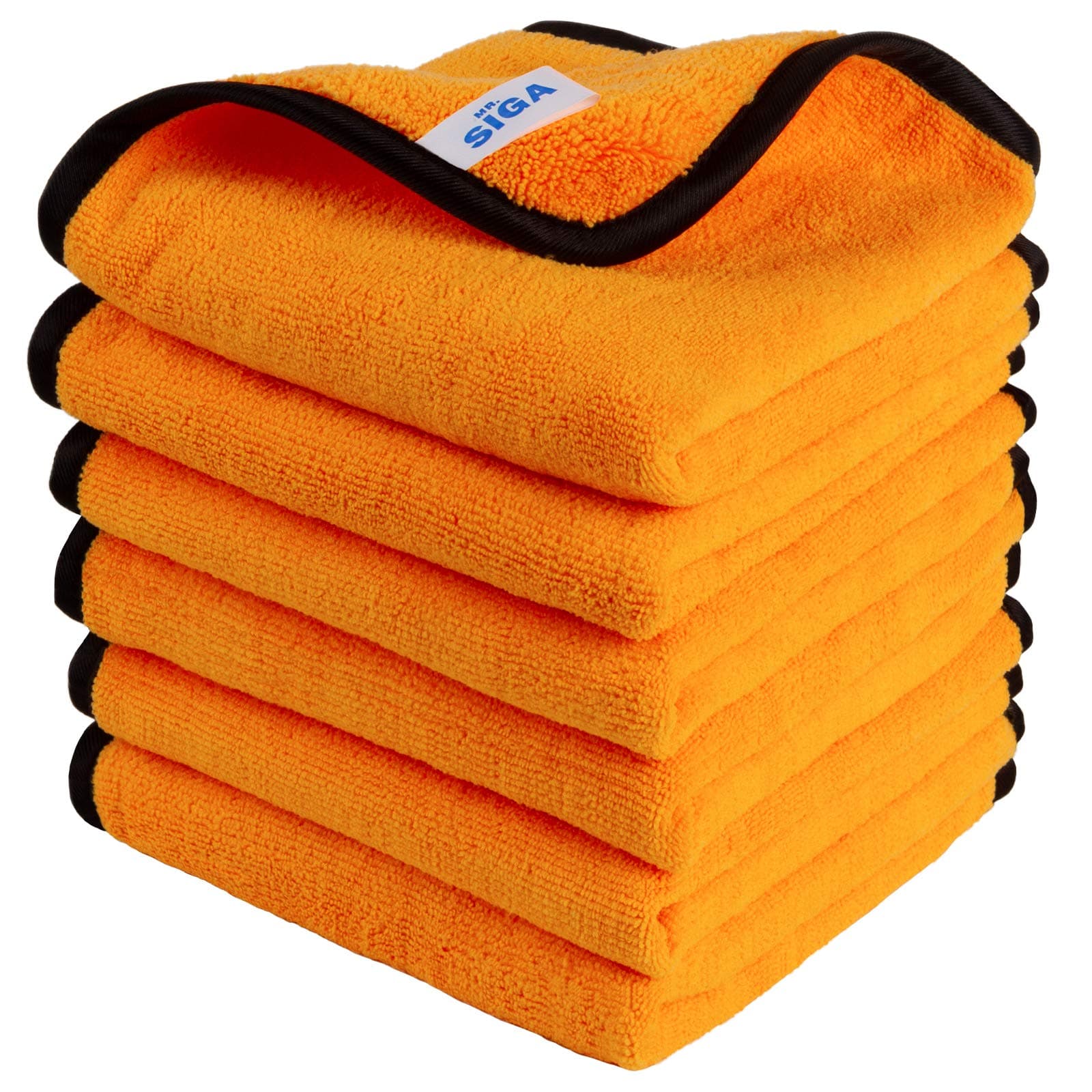 MR.SIGA Professional Premium Microfiber Towels for Household Cleaning, Dual-Sided Car Washing and Detailing Towels, Gold, 15.7 x 23.6 inch, 6 Pack on Amazon.ae - Price Tracker