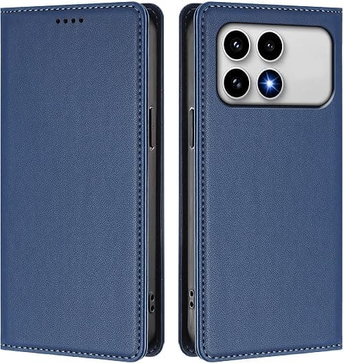 Cover Compatible with Xiaomi Poco F8 Ultra 5G,Compatible with Redmi K90 Pro Max 5G 【RFID Blocking】【Card Holder Magnetic closure Flip Stand】Phone Case Blue on Amazon.ae - Price Tracker