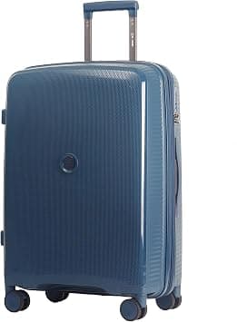 Reflection ISTANBUL theme PP Suitcase, Durable, Lightweight Hardshell, Telescopic Handle, Vertical Series Travel Luggage Trolley with 4 Quiet 360° Wheels and TSA Lock (Navy Blue, 20-Inch Carry-On) - Best Deal Finder