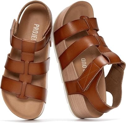 Project Cloud Platform Sandals Women - Comfortable Memory Foam Insole Ladies Wedges - Non Slip & Lightweight Strap Wedge Sandals for Women 2025 (Phased) - Best Deal Finder