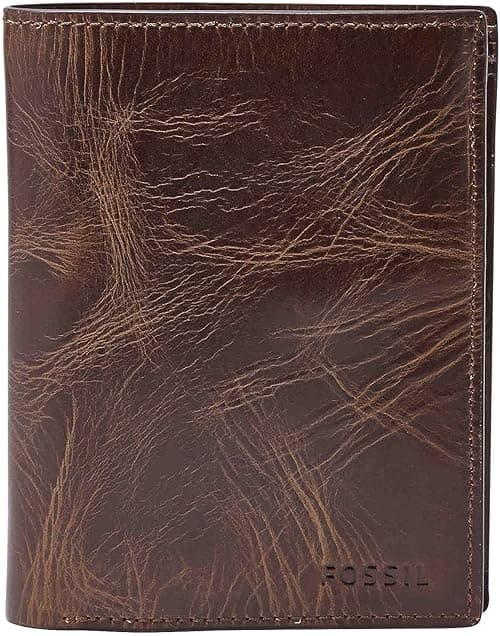 Fossil Men's RFID-Blocking Leather Large Capacity International Combination Bifold Wallet on Amazon.ae - Price Tracker