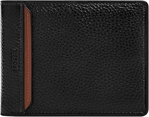 Fossil Men's Huntington Bifold with Flip ID, Black on Amazon.ae - Price Tracker