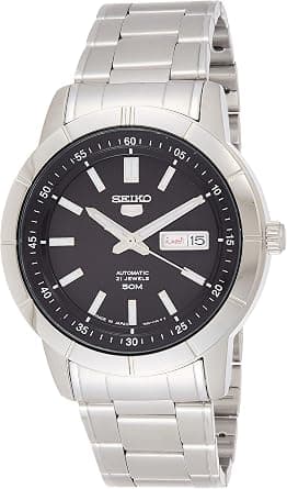 Seiko Men Automatic Watch, Analog Display And Stainless Steel Strap SNKN55J1 on Amazon.ae - Price Tracker
