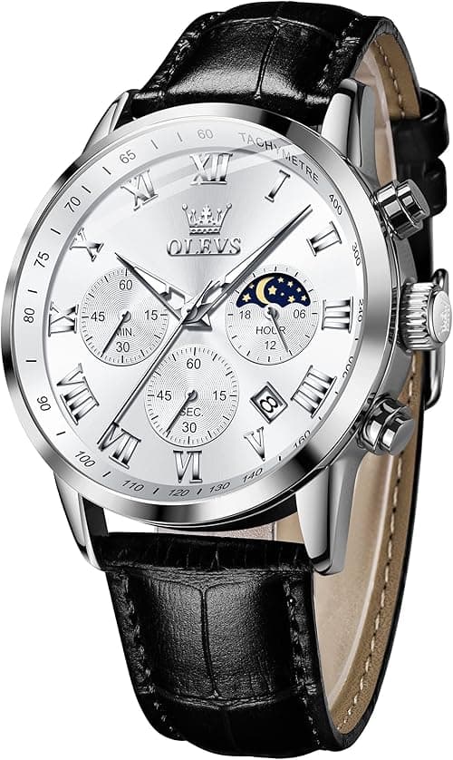 OLEVS Men's Casual Fashion Waterproof Gold Stainless Steel Band Quartz Gold Watches Gifts for Men on Amazon.ae - Price Tracker