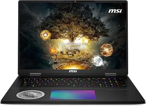 Titan 18 HX Dragon Edition Norse Myth 18" 120Hz MiniLED UHD+ Gaming Laptop: Intel Ultra 9-285HX, NVIDIA Geforce RTX 5090, 96GB DDR5, 6TB SSD, Thunderbolt 5, Wi-Fi 7, Win 11 Pro: Black A2XWJG-440US على Amazon.ae - متتبع الأسعار