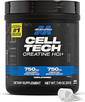 MuscleTech | Cell-Tech Creactor | Creatine HCl + Creatine Acid Supplements | Muscle Strength & Recovery | Unflavored | 211 grams | 120 servings on Amazon.ae - Price Tracker