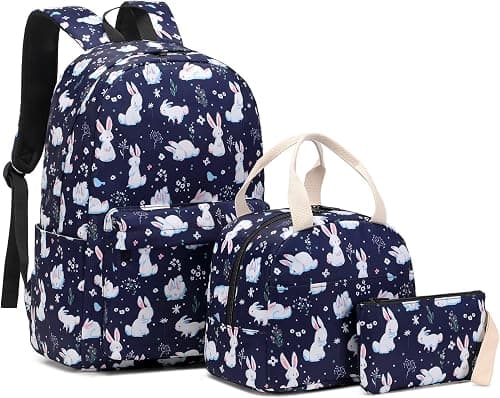 Girls School Backpack, 3 in 1 Set Kids Teens School Bag Bookbag with Lunch Bag Pencil Case on Amazon.ae - Price Tracker