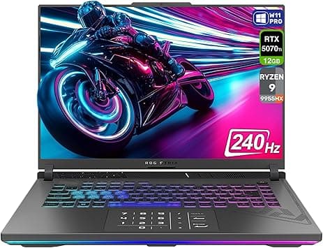 ASUS ROG Strix G16 Gaming Laptop, AMD Ryzen 9-9955HX, 64 GB DDR5 RAM, 4 TB PCIe SSD, 16" 2.5K (2560x1600) Display, Nvidia G-Force RTX 5070Ti, Backlit Chiclet Keyboard RGB, W11 Pro, Eclipse Gray on Amazon.ae - Price Tracker