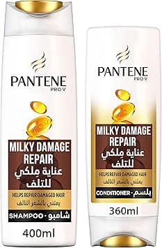 Pantene Pro-V Milky Damage Repair Shampoo, 400 ml plus Conditioner, 360 ml on Amazon.ae - Price Tracker