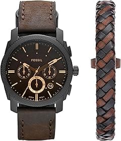 Fossil Men's Machine Quartz Stainless Steel Chronograph Watch - Amazon.ae Price Tracker