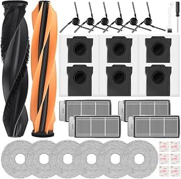 32 Piece Accessory Set for DREAME X50 Ultra Complete Robot Vacuum Cleaner, 2 Main Brushes, 4 Filters, 6 Dust Bags, 6 Mop Pads, 6 Side Brushes, 1 Screwdriver, 1 Cleaning Brush, 6 Fragrance Tablets on Amazon.ae - Price Tracker