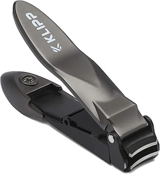 KLIPP Nail Clippers for Men with Catcher - KLIPP Razor-Sharp Heavy Duty Self-Collecting Nail Cutters with Ergonomic Lever Keep Fingernails and Toenails Impeccably Manicured - Includes Ziplock Pouch - Amazon.ae Price Tracker
