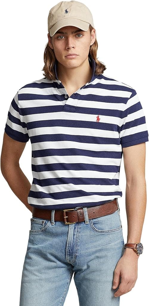 POLO RALPH LAUREN Men's Classic Fit Striped Mesh Polo Shirt on Amazon.ae - Price Tracker