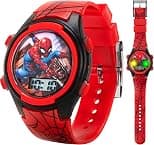 Accutime Kids Marvel Spider-Man Digital Quartz Plastic Watch for Boys & Girls with LCD Display - Best Deal Finder