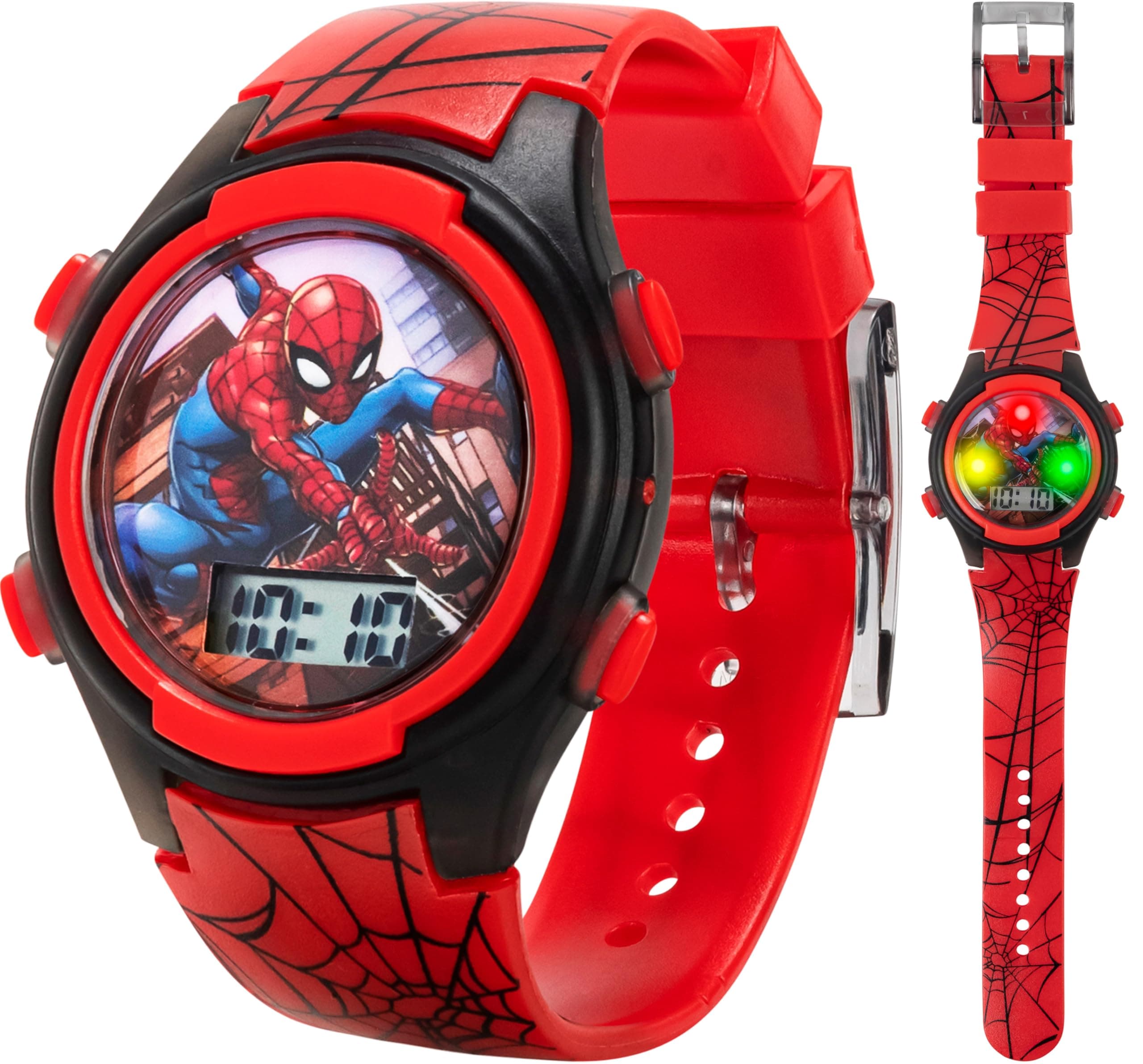 Accutime Kids Marvel Spider-Man Digital Quartz Plastic Watch for Boys & Girls with LCD Display on Amazon.ae - Price Tracker