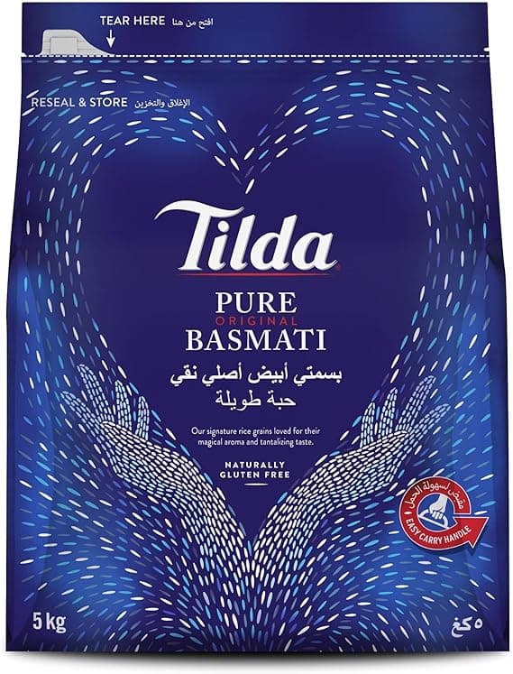 Tilda Pure Original Basmati Rice, 5kg on Amazon.ae - Price Tracker