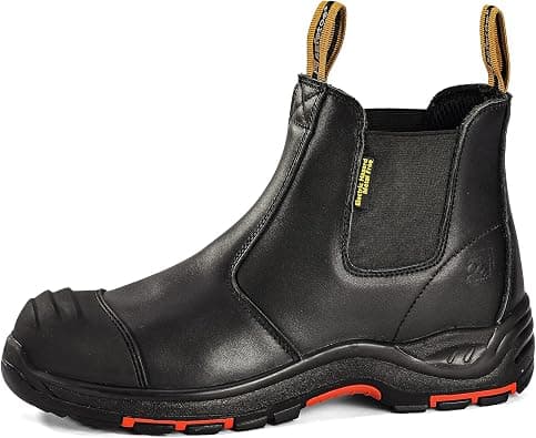 Safety Shoes [ASTM F2413] Lightweight Cow Leather Steel Toe Work Shoes for Heavy Duty Construction Work Wide Fit Non Slip على Amazon.ae - متتبع الأسعار