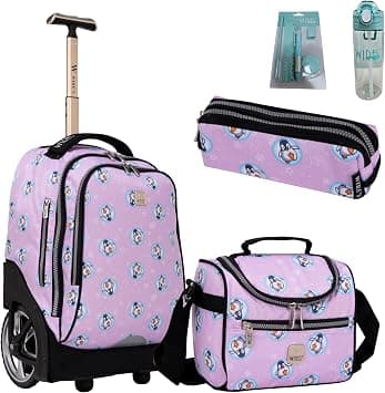Wires Trolley Backpack School Bag 5-Piece Set All In One 2 Big Wheel Rolling Incloude Pencil Case Lunch And Unisex W24515, 19 on Amazon.ae - Price Tracker