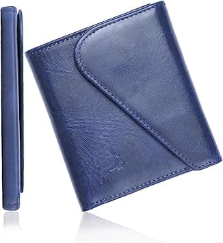 Slim Wallets for men | handmade Modern Minimalist front Pocket wallets | 6-12 Cards Geniune leather rfid wallet for men | Gift wallets with magnatic closure, Royal Blue, Premium on Amazon.ae - Price Tracker