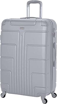 Senator Lightweight Luggage Checked Bag- Durable Hard Shell 32 Inches Suitcase for Unisex Travel A1012 | ABS Extra Large Hard sided with Spinner Wheels 4 (Checked Luggage 32-Inch, Silver) on Amazon.ae - Price Tracker