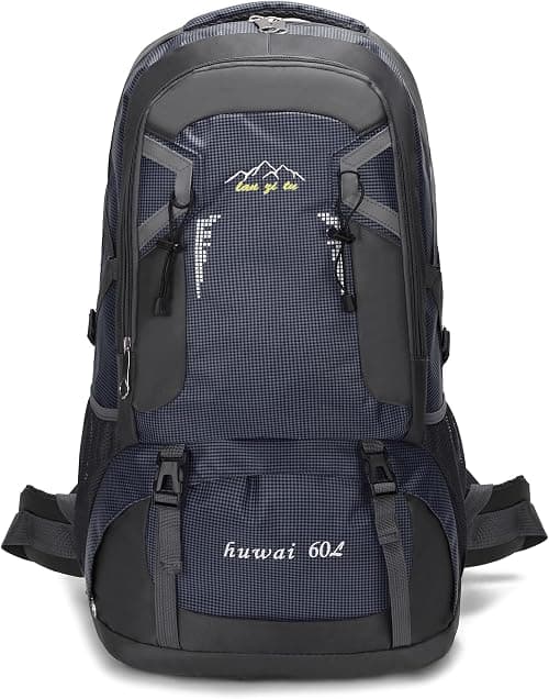 60L Hiking Backpack,Waterproof Travel Backpack,Lightweight Camping Rucksack with Machine Washable Design,Unisex Trekking Bag for Outdoor Adventures, Cycling, Daily Use on Amazon.ae - Price Tracker