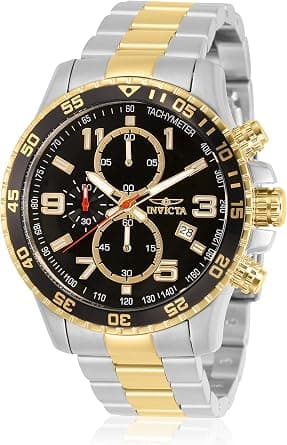 Invicta Men's Specialty Chronograph Textured Dial Stainless Steel Watch on Amazon.ae - Price Tracker