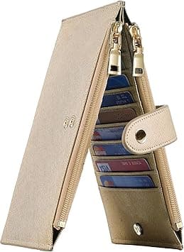Travelambo Womens Walllet RFID Blocking Bifold Multi Card Case Wallet with Zipper Pocket on Amazon.ae - Price Tracker