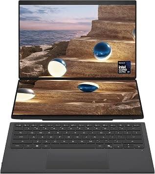 ASUS Zenbook Duo Dual Screen Laptop with Keyboard + Pen (Moher Gray) | Intel Core Ultra X9 388H, Intel Arc Graphics, 32GB RAM, 2TB SSD, 2x 14"3K OLED Display, Win11 [UX8407AA-SN066W] on Amazon.ae - Price Tracker