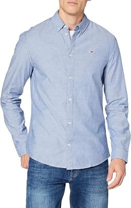 Tommy Hilfiger Men's TJM SLIM STRETCH OXFORD SHIRT T-Shirt - Best Deal Finder