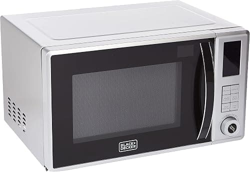 Black & Decker 800W 23 Liter Combination Microwave Oven With Grill, Silver - Mz2310Pg"Min 1 year manufacturer warranty" on Amazon.ae - Price Tracker