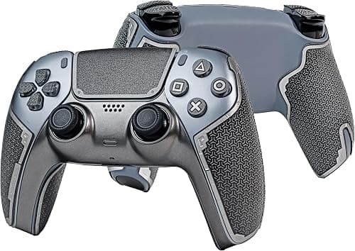 Controller Grips for PS5 DualSense, Skin kit,Anti-Skid, Multi-Texture, Sweat Absorption, Pre-Cut Grips Tape, by SHADOW BOOLT (Metallic Grey & Silver, Guardian Series 2.0 for DualSense) on Amazon.ae - Price Tracker