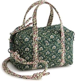 Vera Bradley Womens Premium Cotton Mini Original Duffel Crossbody Bag Crossbody Bag - Best Deal Finder