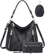 Hobo Bags for Women Handbags Purse Large Ladies Crossbody Purses Shoulder Bag Boho Designer 3pcs Set Faux Leather - Best Deal Finder