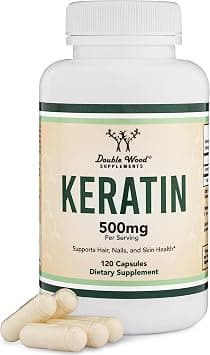 Double Wood Supplements Keratin Hair Growth Vitamin (500mg per Serving, 120 Pills) Keratin Hair Treatment for Men and Women (Vital Protein for Hair, Skin, and Nails) on Amazon.ae - Price Tracker