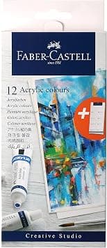 Faber-Castell Acrylic Paint Set – Pack of 12 x 9ml Tubes | Acrylic Colours for Painting, Craft & School Projects | Non-Toxic Art Paint Set for Beginners & Students - Amazon.ae Price Tracker
