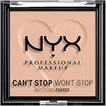 NYX PROFESSIONAL MAKEUP Can't Stop Won't Stop Mattifying Powder, Matte Finish, Medium - Best Deal Finder