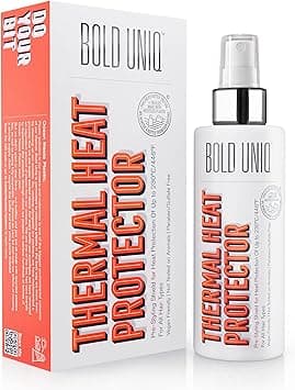 Bold Uniq Heat Protection Spray For All Hair Types - Thermal Protector Protects Dry, Damaged, Frizzy & Curly Hair. Peta-approved, Vegan & Cruelty-Free. Sulfate & Paraben Free. on Amazon.ae - Price Tracker