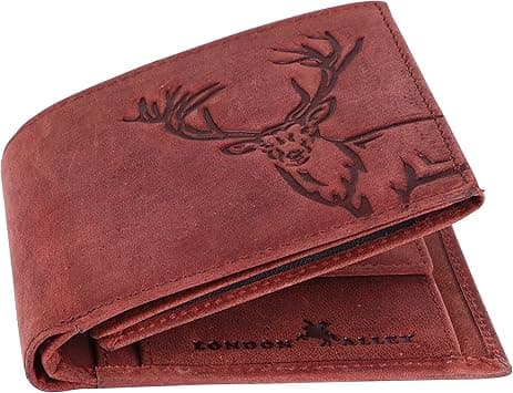 LONDON ALLEY Elk Vintage Red Men's Leather Wallet on Amazon.ae - Price Tracker