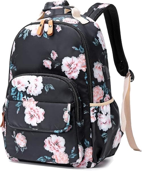 Leaper Water-Resistant Floral School Backpack Travel Bag Bookbags Women Satchel on Amazon.ae - Price Tracker