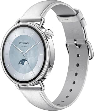 Xiaomi Watch S4 41mm, ultra-lightweight 32g body, Menstrual Cycle Prediction, 150+ sports modes, Safety Guardian Features, Xiaomi HyperOS 3, Leather Strap(White) on Amazon - Best Deal Finder