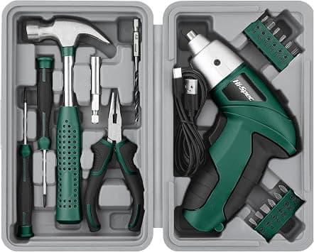 Hi-Spec 3.6V USB Power Screwdriver & Home Tool Kit for Home Repairs, Green on Amazon.ae - Price Tracker
