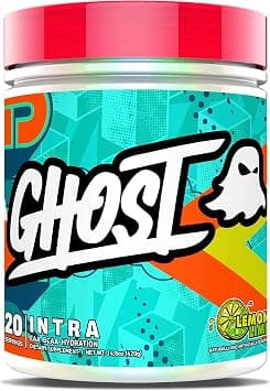 GHOST Intra Workout Powder - BCAAs &, EAAs & Hydration - Essential & Branch Chain Amino Acids Supports Muscle Recovery & Focus - Pre, Intra & Post Workout Powders (20 Servings, Lemon Lime) على Amazon.ae - متتبع الأسعار