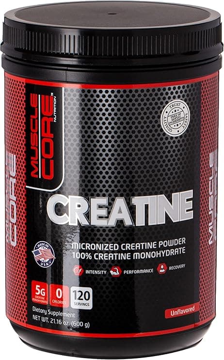 Muscle Core Creatine Monohydrate Powder 600g – 120 Servings, 100% Pure Micronized Creatine for Strength, Muscle Growth, Power & Faster Recovery – Zero Calories, Unflavored on Amazon.ae - Price Tracker